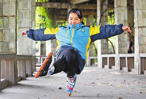 12岁女孩成为重庆首个轮滑世界冠军