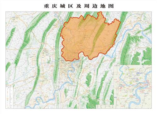 从新版地图看重庆主城变迁