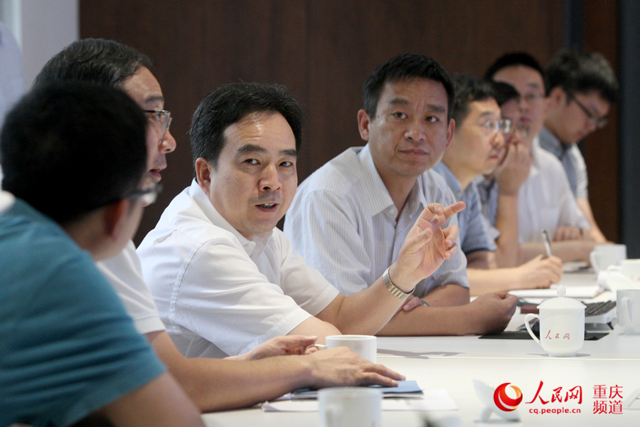 7月6日上午,重庆市委常委,宣传部部长张鸣一行到人民日报社重庆分社