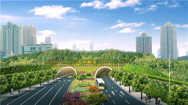 项目位于九龙坡区和大渡口区,起于华岩立交,止于陈庹路,双向六车道