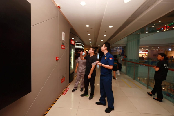 检查验收现场。江津区消防救援支队供图