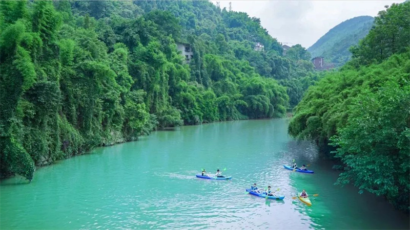 统景温泉。渝北区文化旅游委供图
