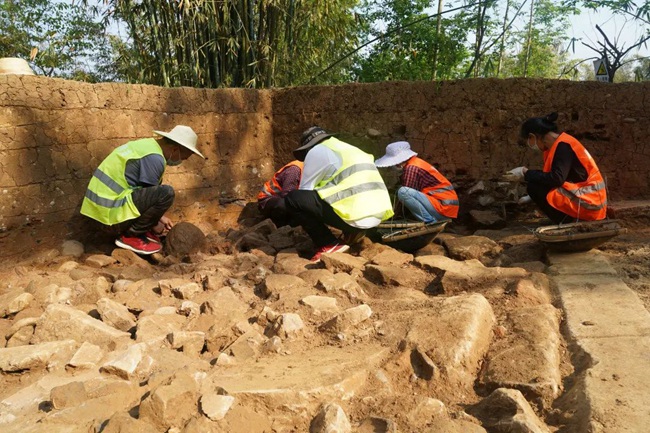 皇华城考古勘探发掘现场。重庆市文物考古研究院供图