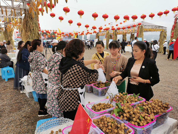 市民现场购买农产品。云阳县委宣传部供图