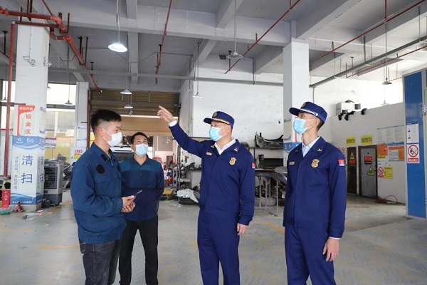 檢查現場。秀山縣消防救援大隊供圖