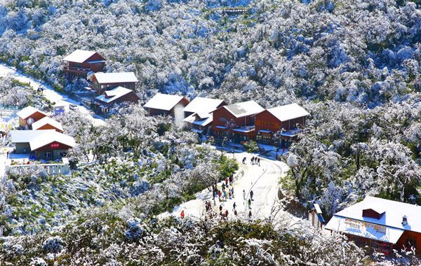 南川冬季雪景。南川区文化和旅游发展委员会供图