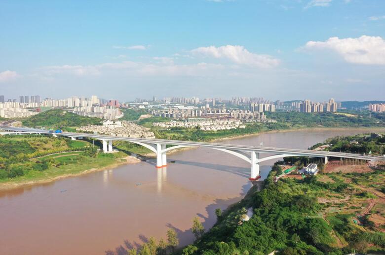 建成通车的礼嘉大桥。重庆城投建设公司供图