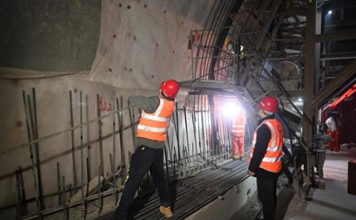 金凤隧道工程建设现场。重庆城投建设公司供图