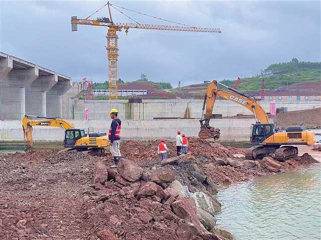 雙江航電樞紐工程建設現場 攝/趙錕