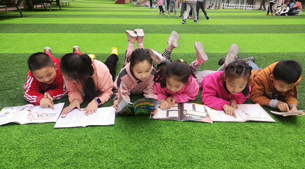 学生阅读日常。大渡口区茄子溪小学供图