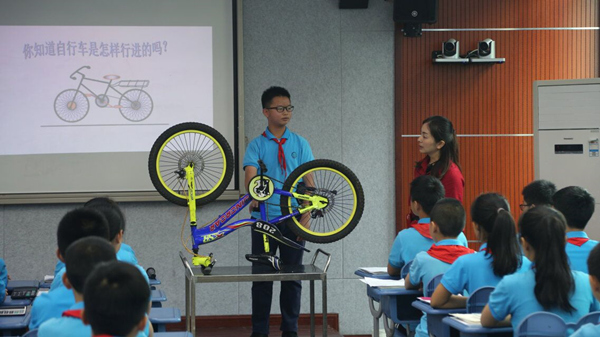 日常课程展示。大渡口区育才小学供图