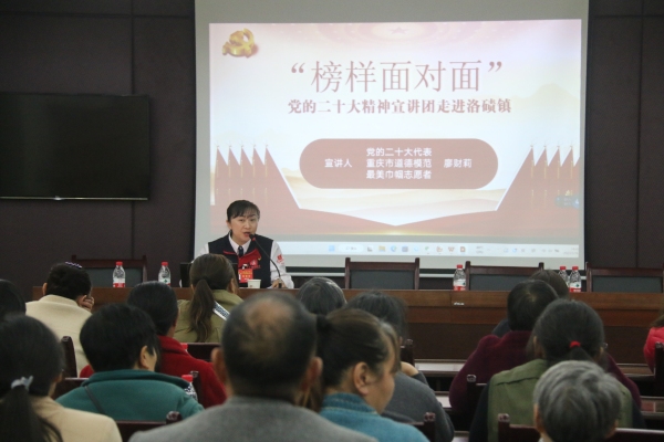 宣讲活动现场。洛碛镇供图