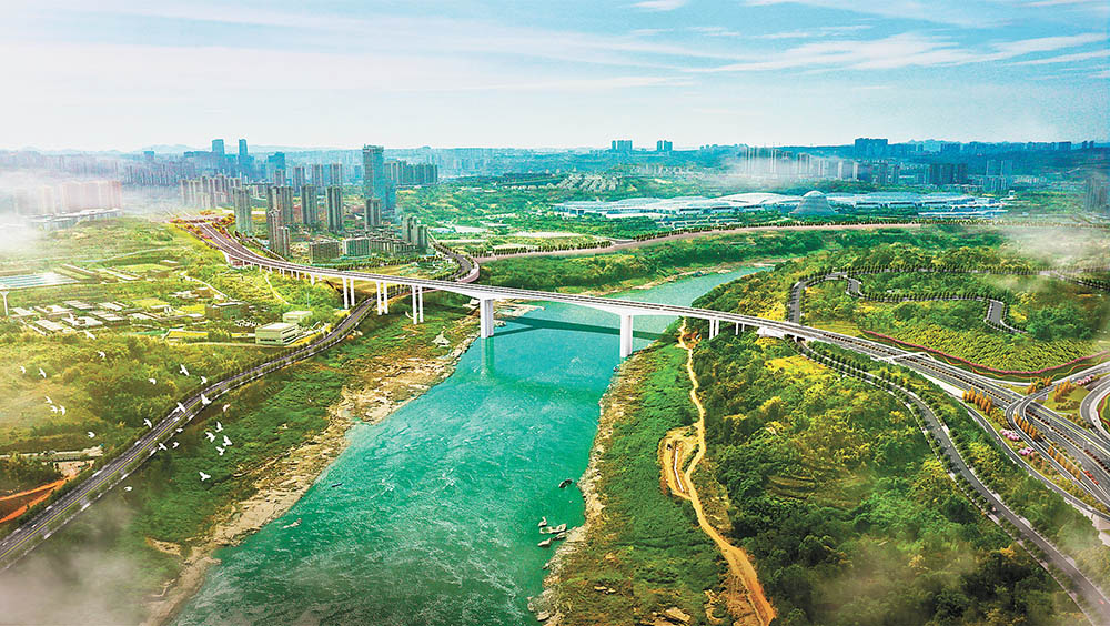 寶山嘉陵江大橋效果圖（市住房城鄉建委供圖）