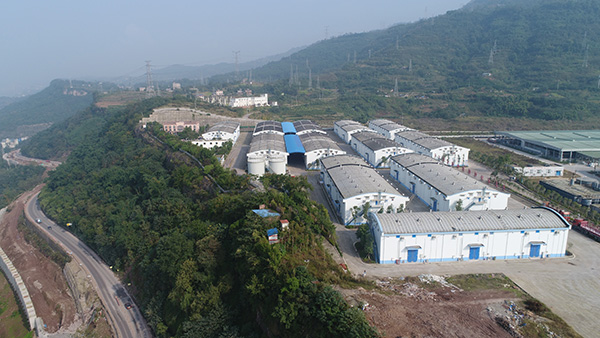 信贷支持的涪陵区粮食储备库建设项目。农发行重庆市分行供图