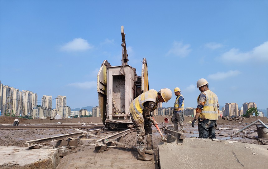 施工現場。中建八局四公司供圖