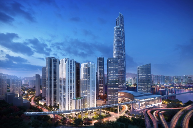 化龙桥自贸联动创新区效果图。化龙桥开发建设委员会供图