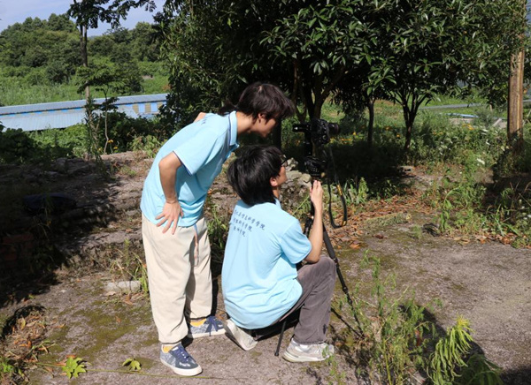 线上虚拟村庄实地取景。重庆师范大学供图