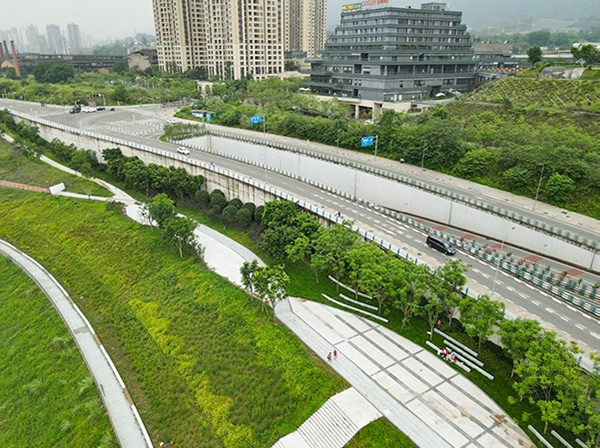 磁器口滨江片区实景图。沙坪坝区住建委供图