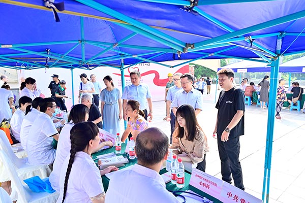 活动现场。沙坪坝区陈家桥医院供图
