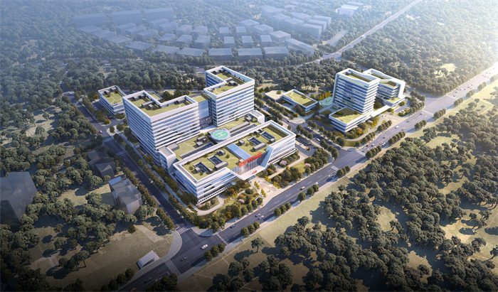 重慶醫藥高專附一院北部院區建設效果圖。