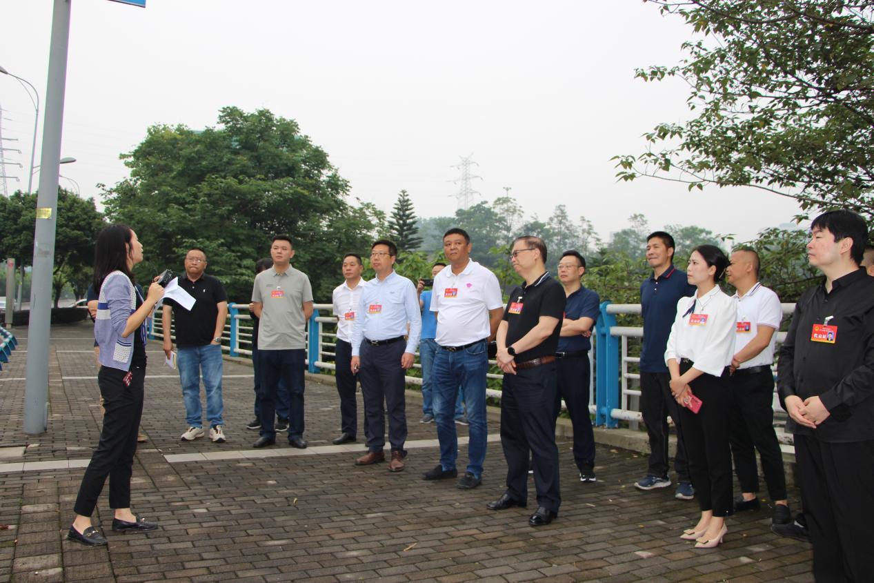 巴南李家沱街道人大代表們開展實地調研。巴南李家沱街道供圖
