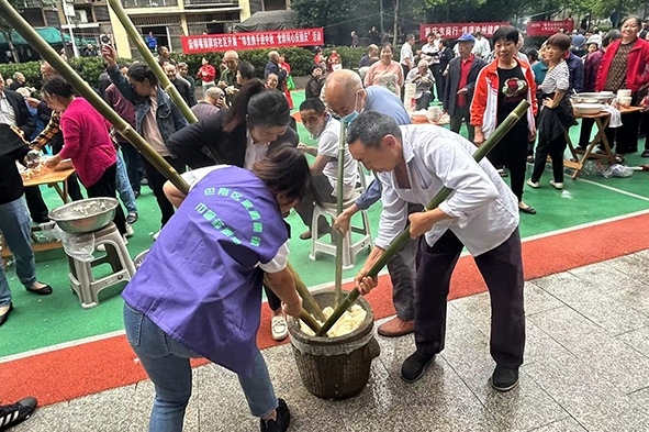 活动现场。麻柳嘴镇供图