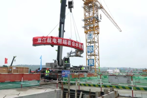 吊装现场。潼南区委宣传部供图