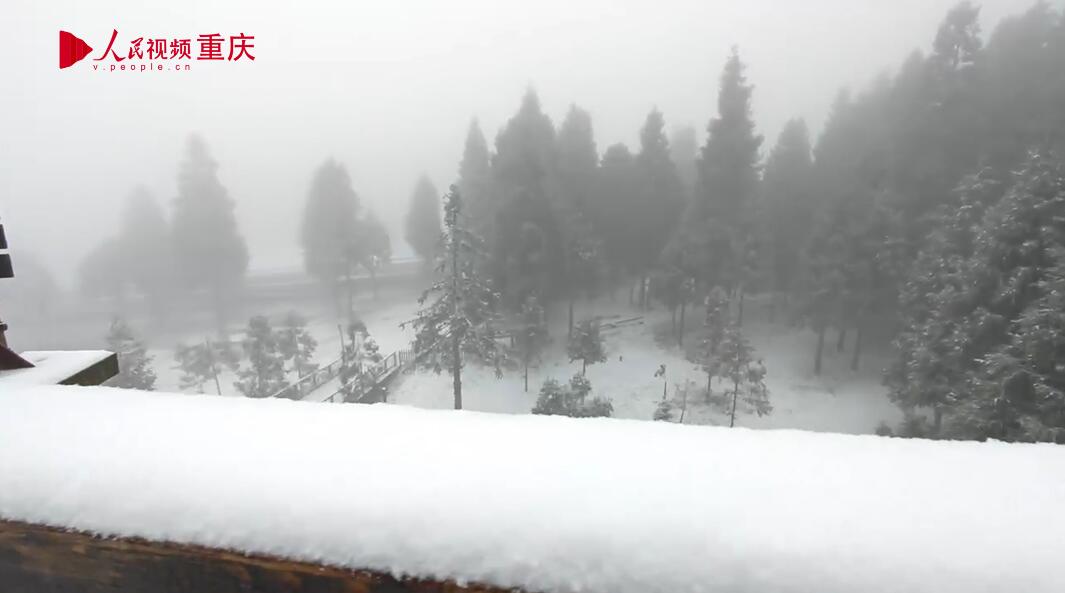 重慶仙女山迎來入冬第一場雪