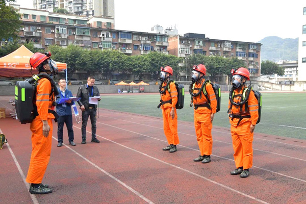 参赛选手风采。重庆市科能高级技工学校供图