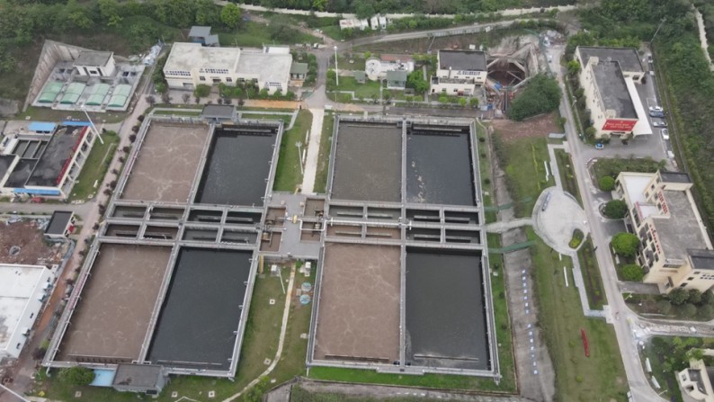 茶园新区城市污水处理厂三期扩建项目。中铁建工集团供图