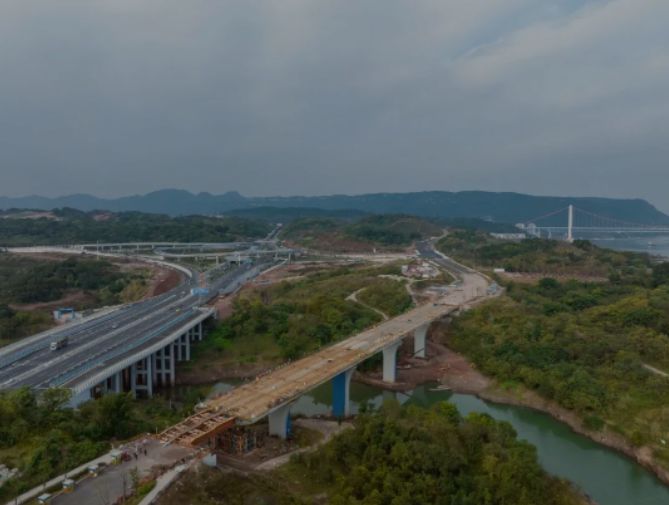广阳大道建设现场