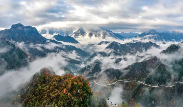 嵐天鄉彩葉。城口縣文旅委供圖