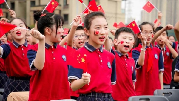 “两礼十节”学生活动。华师中旭学校供图