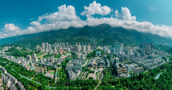 马镇坝新城。巫溪县委宣传部供图