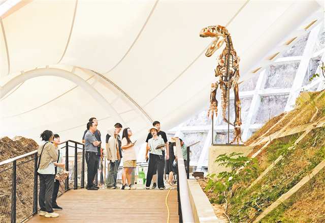 　9月27日，雲陽地質公園恐龍化石遺址館開館。記者 謝智強 攝/視覺重慶