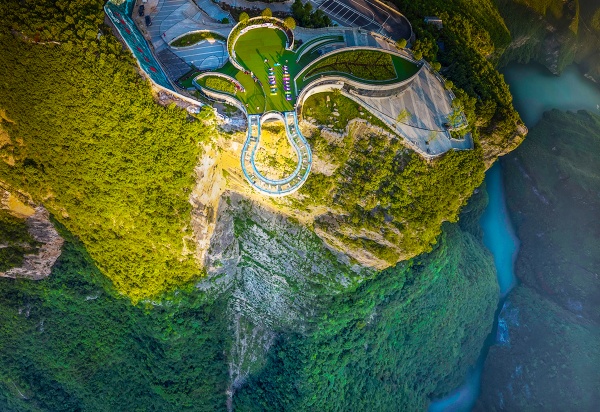 5A級景區龍缸·雲端廊橋。雲陽縣委宣傳部供圖