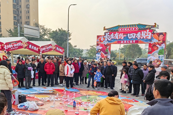 火锅节现场。长生桥镇供图