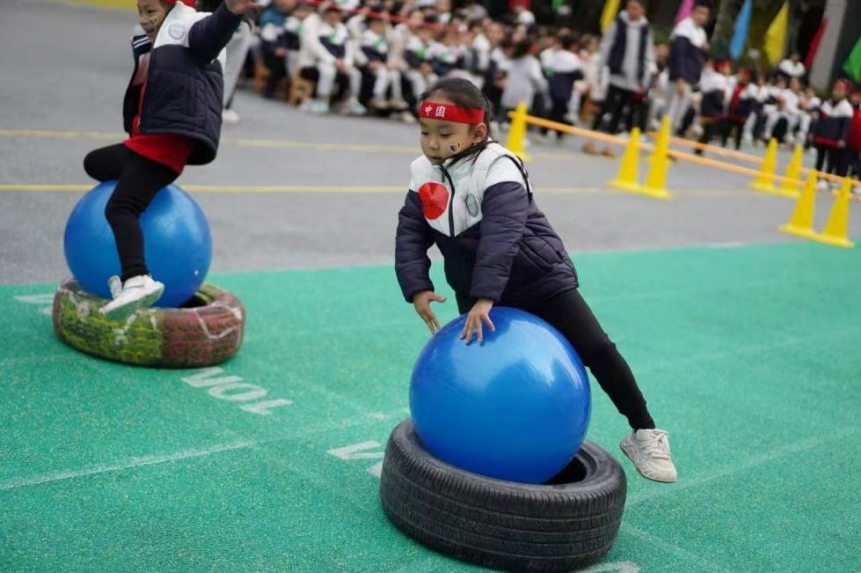 中大班个人项目。 渝北区悦来幼儿园供图