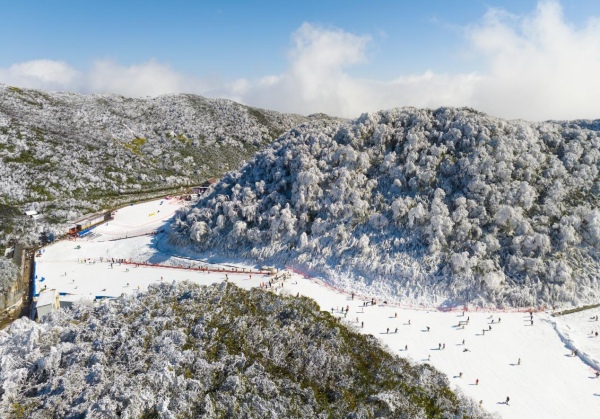 雪后金佛山。金佛山景區供圖