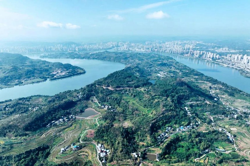 釣魚城遺址全景。 重慶市文物考古研究院供圖