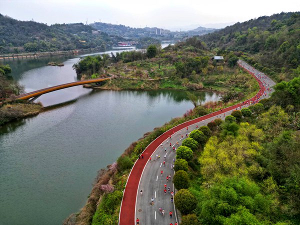 風景優美的賽道。活動主辦方供圖