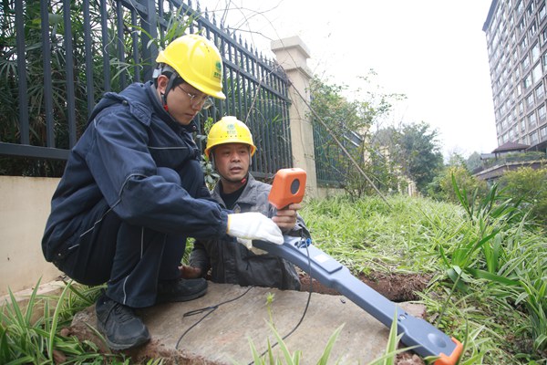 電力人員對線纜進行全面檢測。國網重慶璧山供電公司供圖