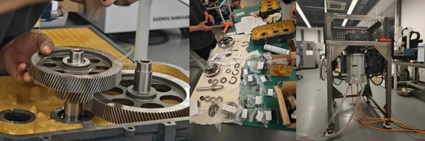 超高速机械齿轮增速器验收现场。两江协同创新区供图