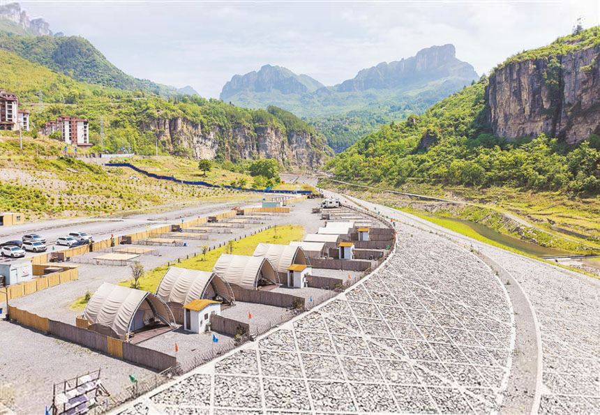 五月七日，南川區金佛山頭渡鎮的露營營地。記者 李雨恆 攝\視覺重慶