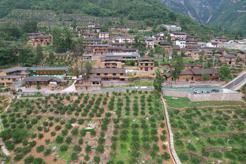 下庄村夏日景色。邹乐摄