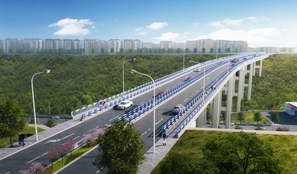荣康路效果图。渝北区住房城乡建委供图