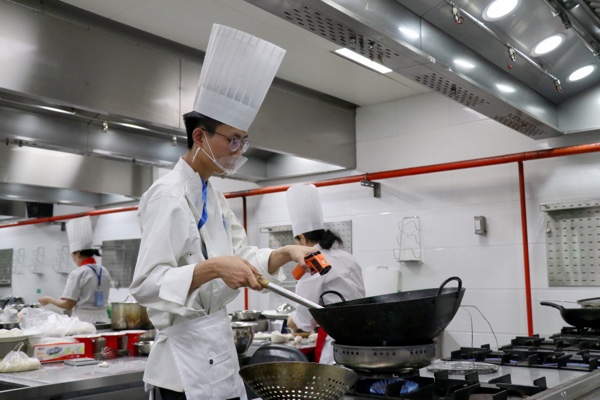 中式面點比賽現場。胥世鵬攝