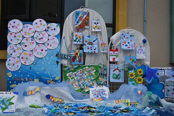 系列活动：画展。北碚区椿山幼儿园供图