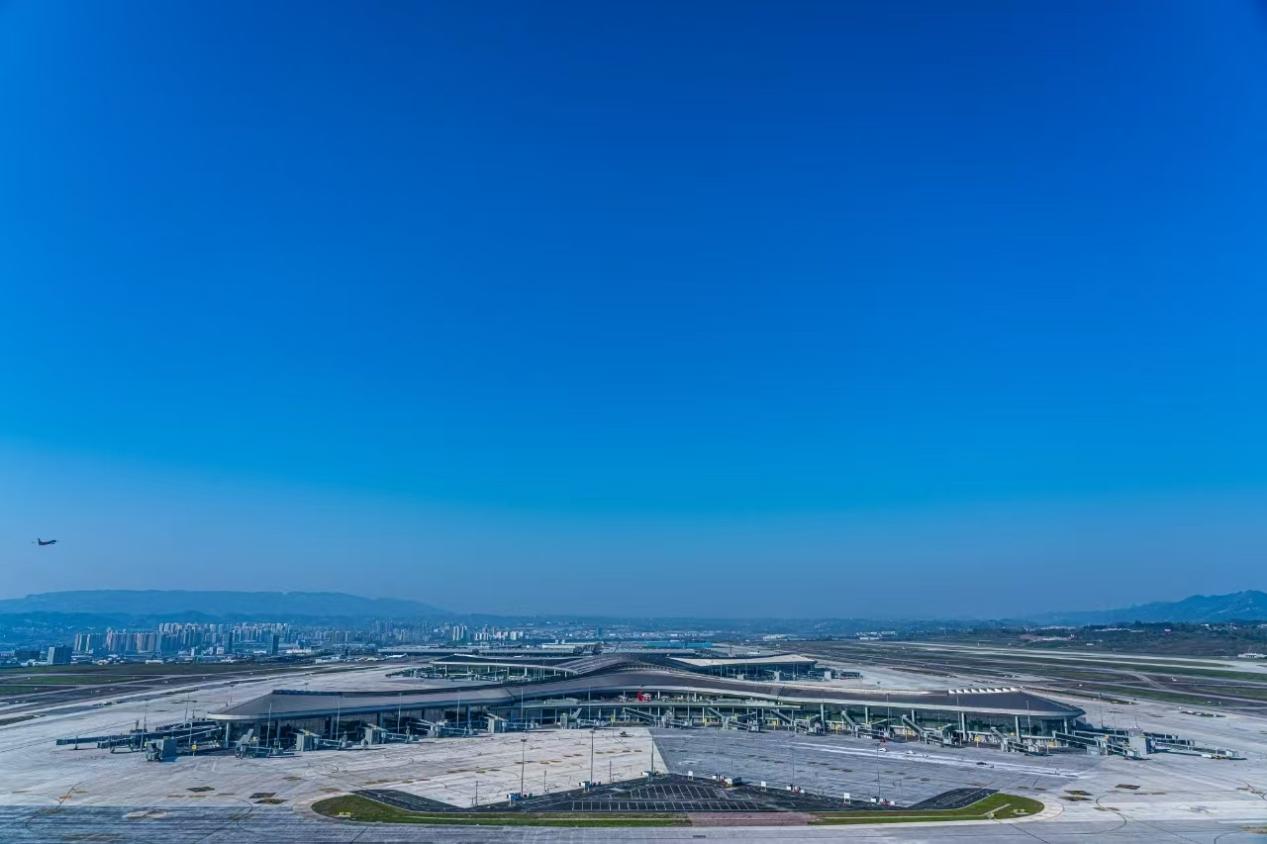 重慶江北國際機場。重慶江北機場集團供圖