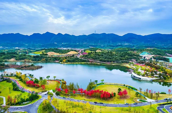 明月湖美景。两江协同创新区供图